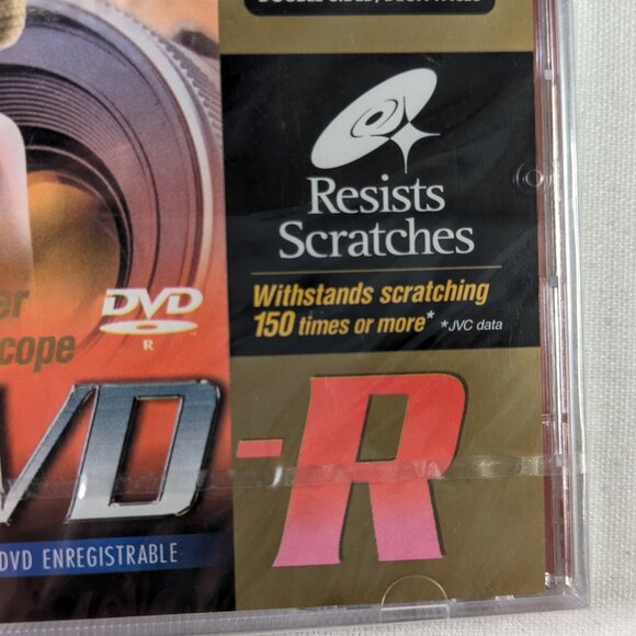 3 x New in plastic JVC DVD-R Camcorder disc 60 mins / 2.8GB - Picture 5 of 10